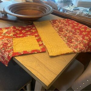 April Cornell Red and Yellow Pillows Bedding